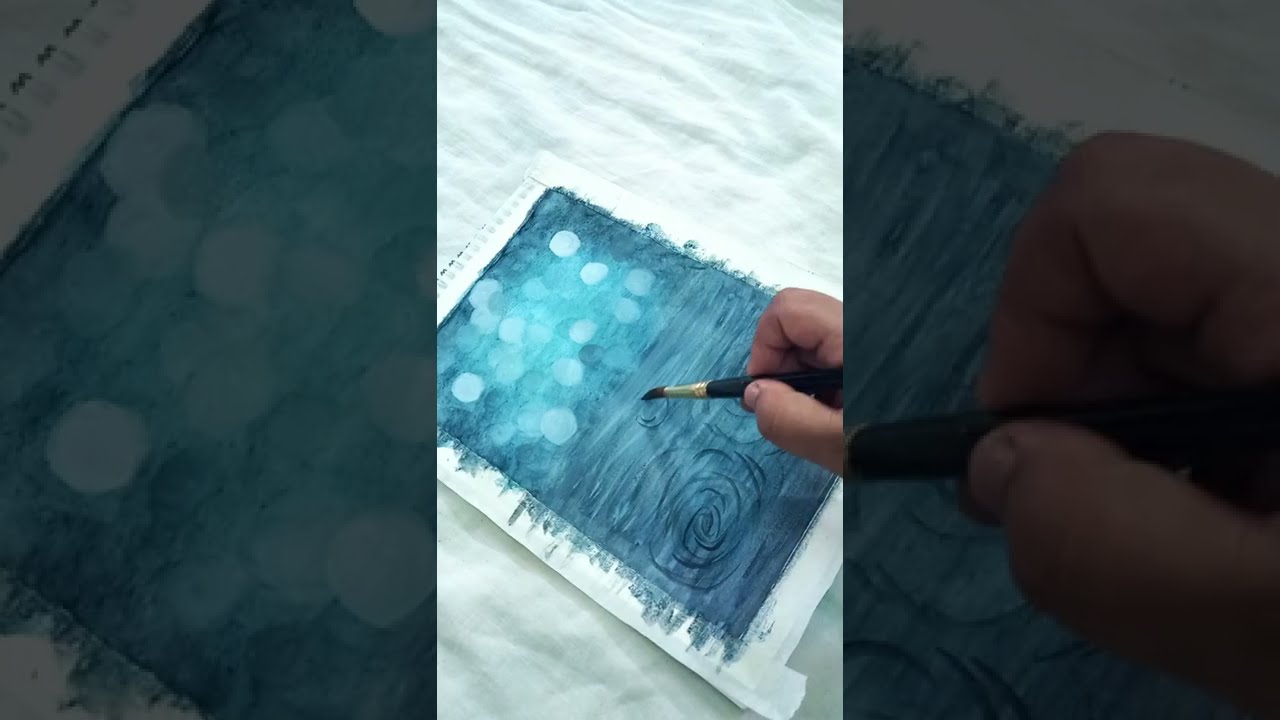 Rainy day🌧paper boat painting with watercolor🎨(watch till the end)#shorts #rain #watercolor #art