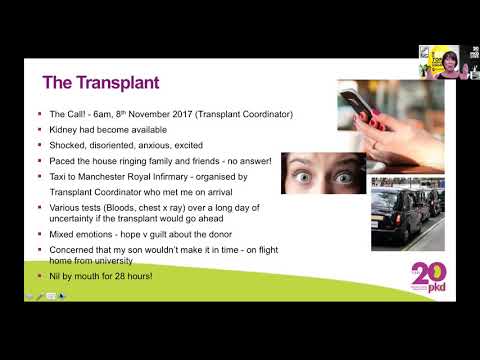 Video: 'Renal failure and transplant; the patient's story' by Jane Pugh