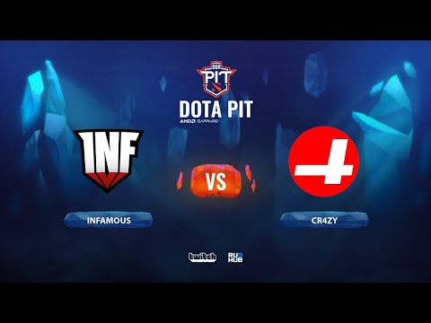 Infamous vs CR4ZY, OGA Dota PIT Season 2: Americas, bo3, game 1 [Eiritel & Lost]