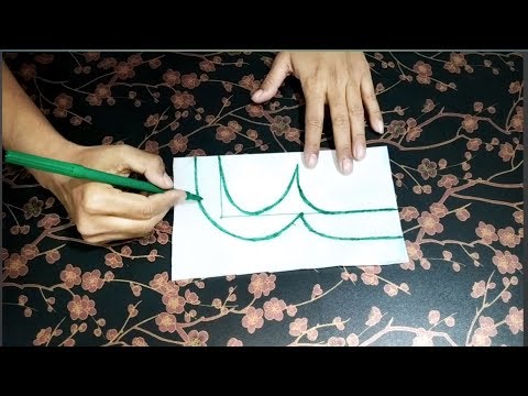 সুন্দর একটি গলার ডিজাইন কাটিং।।how to neck design cutting very easy way in bangla Video