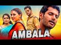 Ambala HD Vishal South Superhit Action Comedy Hindi Dubbed Movie L Hansika Motwani Santhanam