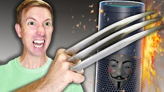 CAUGHT HACKER SPYING ON ME & DESTROYING AMAZON ALEXA with NINJA GADGETS