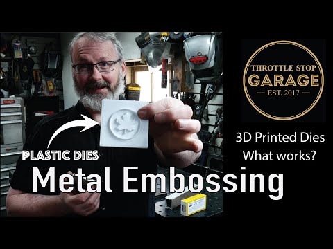 DIY Metal Embossing - 3D Printed Dies