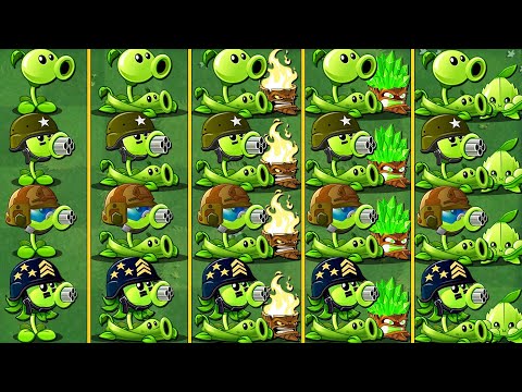 Tournament All PEASHOOTERS & Support Plant - Who Will Win? - PvZ 2 Plant vs Plant