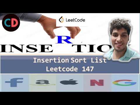 Insertion Sort List | Leetcode 147 | Live coding session 🔥🔥🔥