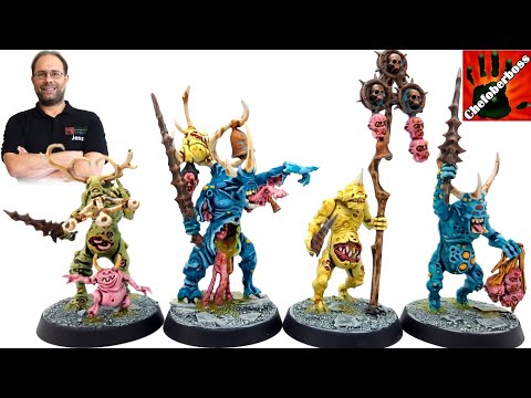 Tutorial: Plaguebearer / Nurgle / bemalen für Warhammer Age of Sigmar Warcry & 40K (Chefoberboss)