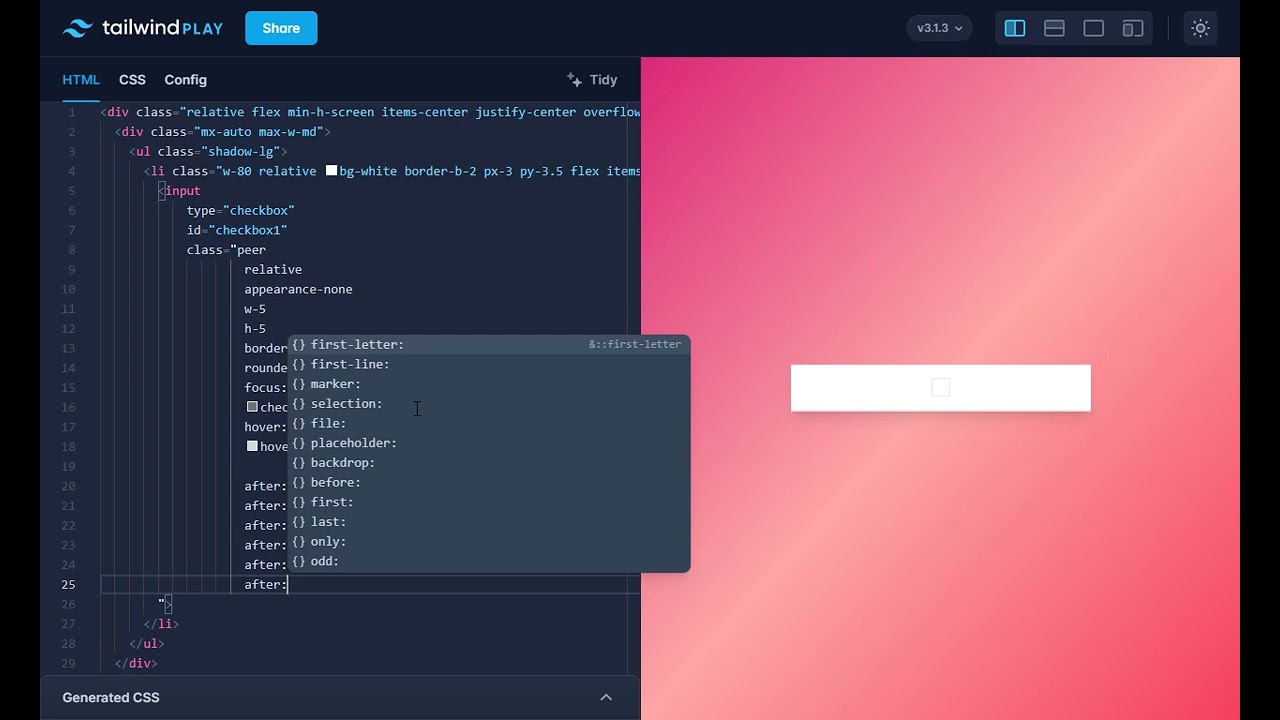 How to Create Custom Checkbox in Tailwind CSS