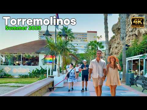 Torremolinos Málaga Spain Walking Tour 4K Beautiful Old Town & Beachfront Costa del Sol