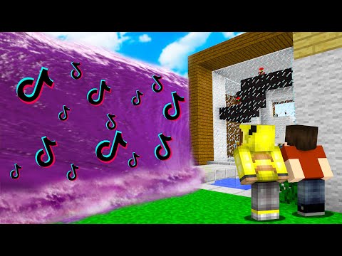 TİKTOK TSUNAMİ VS EV! 😱 - Minecraft