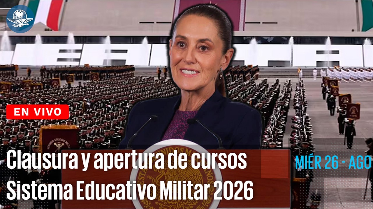 Sheinbaum encabeza clausura y apertura de cursos del Sistema Educativo Militar 2026 en Zapopan