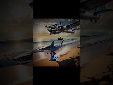 Trallalelo  tralala #meme #humor #epico #tiburon #cocodrilo