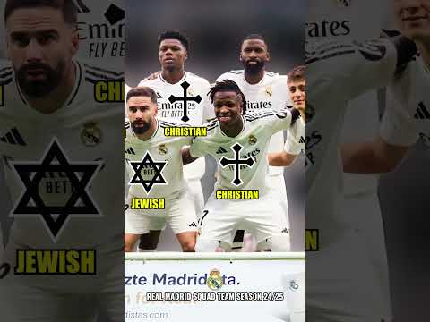 SQUAD REAL MADRID SEASON 2024/2025 |players religion #religion #bintangbola