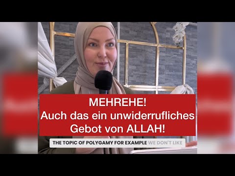 MEHREHE! Auch das ein unwiderrufliches Gebot von ALLAH!