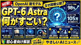 【AIニュース】GPT-6 Astra登場！何がすごい？なぜ慎重に公開される？初心者向け解説