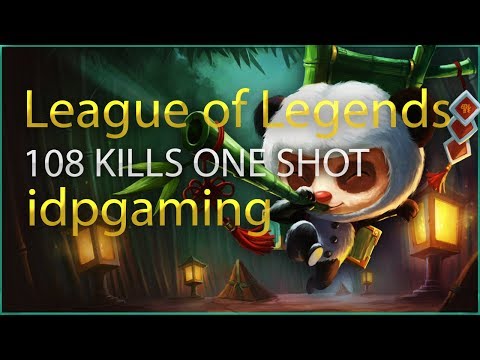 LEAGUE OF LEGENDS - 108 KILLS ONE-SHOT FULL INVISIBLE TEAM IDPGaming (SLO)
