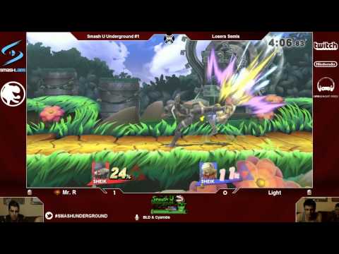SUU#1 - LLL. Mr. R (Sheik) Vs. Light (Sheik) - Losers Semis - Smash 4 Wii U