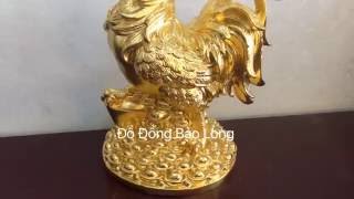 Gà Trống Dát Vàng cao 40cm