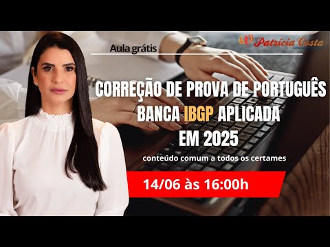 Correção de provas da Banca IBGP ano 2025