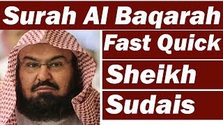 Surah Baqarah (Fast Recitation) Speedy and Quick R