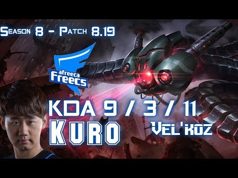 AFs Kuro VEL'KOZ vs SION Mid - Patch 8.19 KR Ranked