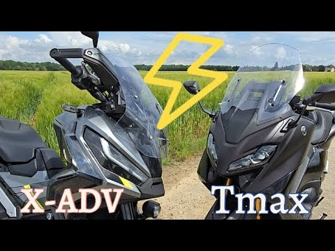 Tests d'accélérations Yamaha Tmax Vs Honda X-ADV 2024