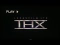 THX Broadway VHS THX Lucasfilm Ltd 1997 2005 THX VHS Pitch THX Broadway VHS TV VIZIO