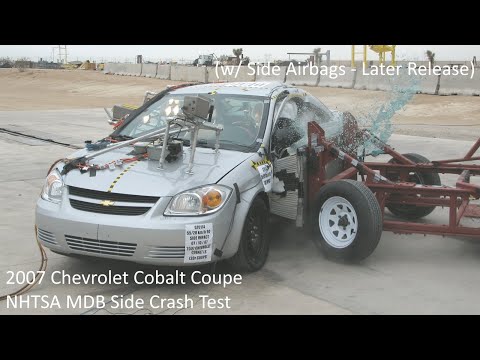 2007-2010 Chevrolet Cobalt Coupe / Pontiac G5 Coupe NHTSA MDB Side Crash Test (w/ Side Airbags)