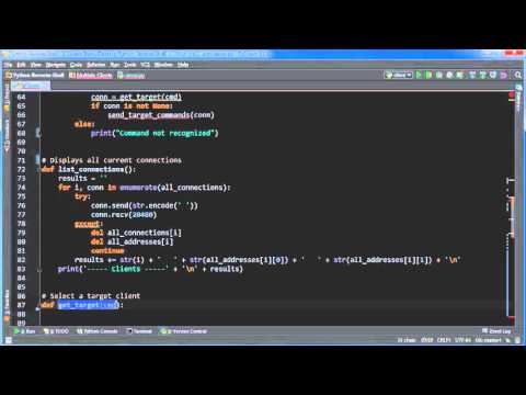 Python Reverse Shell Tutorial 11 Selecting a Target