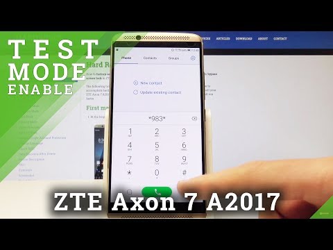 How to Boot into Test Mode in ZTE Axon 7 A2017 - Hardware Test Menu