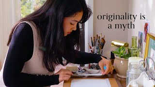 Master COPIES changed my LIFE 💫 watercolor painting + art studio decor
