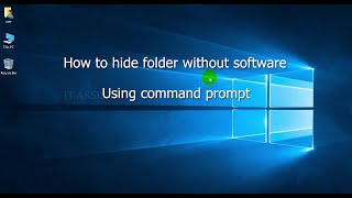 hide folder windows 10 | command prompt | without software