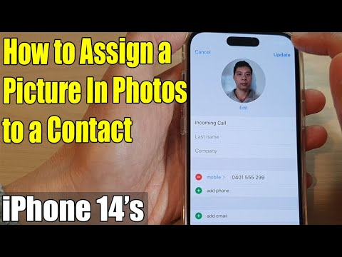 iPhone 14's/14 Pro Max: How to Assign a Picture In Photos to a Contact