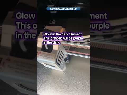 Watch a 3D Printer Make Glow-in-the-Dark Foot Orthotics!