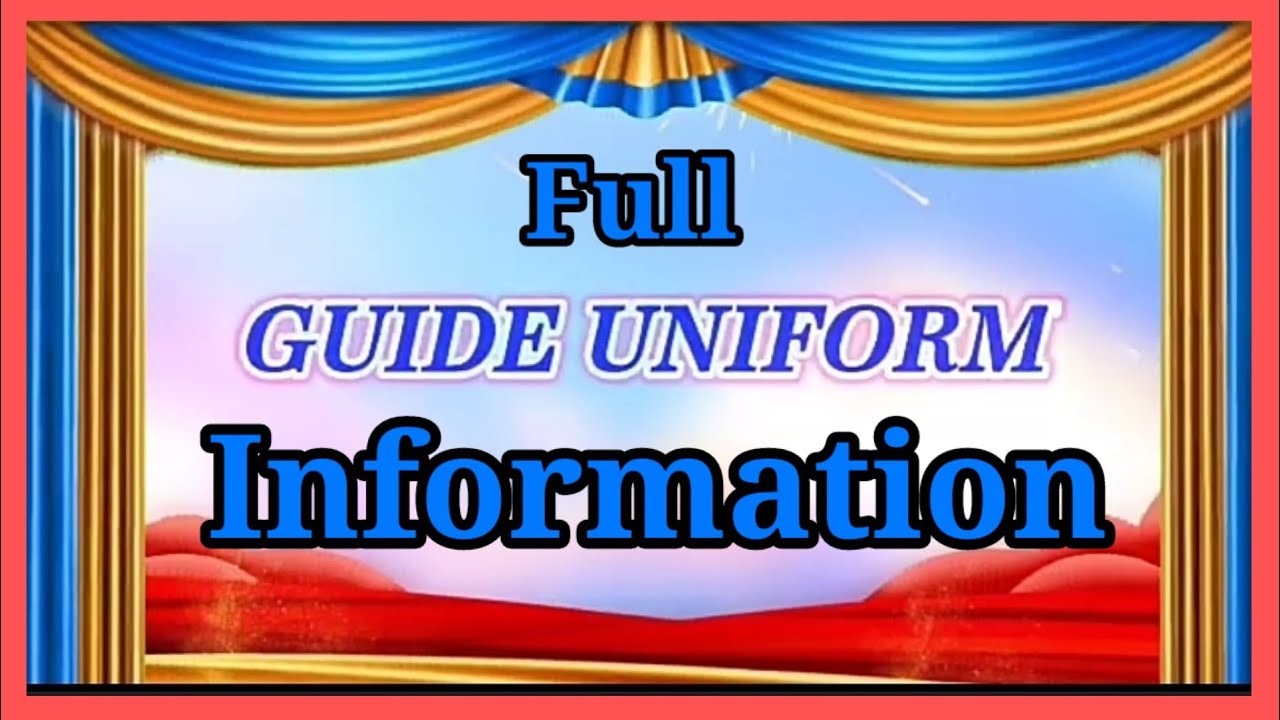 Watch video Guide uniform Now Guide uniform