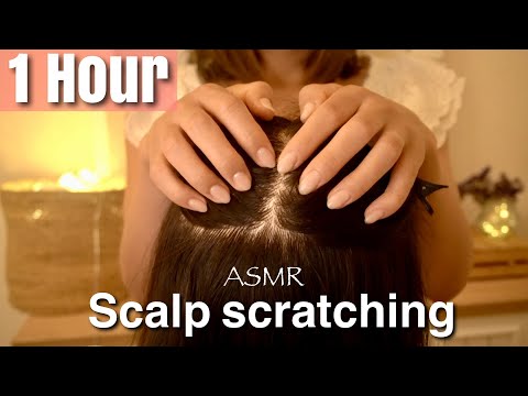[ASMR]1Hour Scalp Scratching with Nails ~Brain-Melting~ (No Talking, Layered sounds)