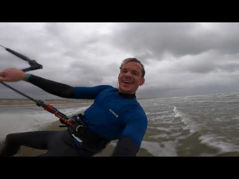 Kitesurfing Frontroll Jump on the Harlem Pro 12m