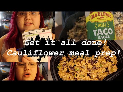 Cauliflower rice stir fry / Taco meal prep Getting...