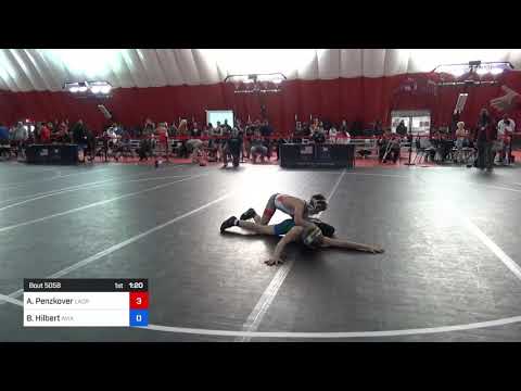 41 Kg Rr Rnd 4 - Alexander Penzkover, LaCrosse Area Wrestlers Vs Benjamin Hilbert, Aviators Wrestl