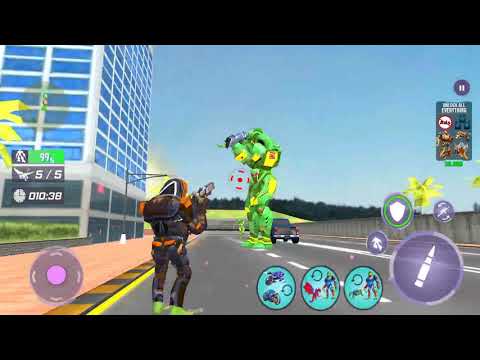 Flying Dragon Robot Bike Robot Transforming Game - Android Robot Gameplay
