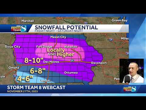 Iowa weather replay: Meteorologist Zane Satre with an extended forecast ahead of winter storm