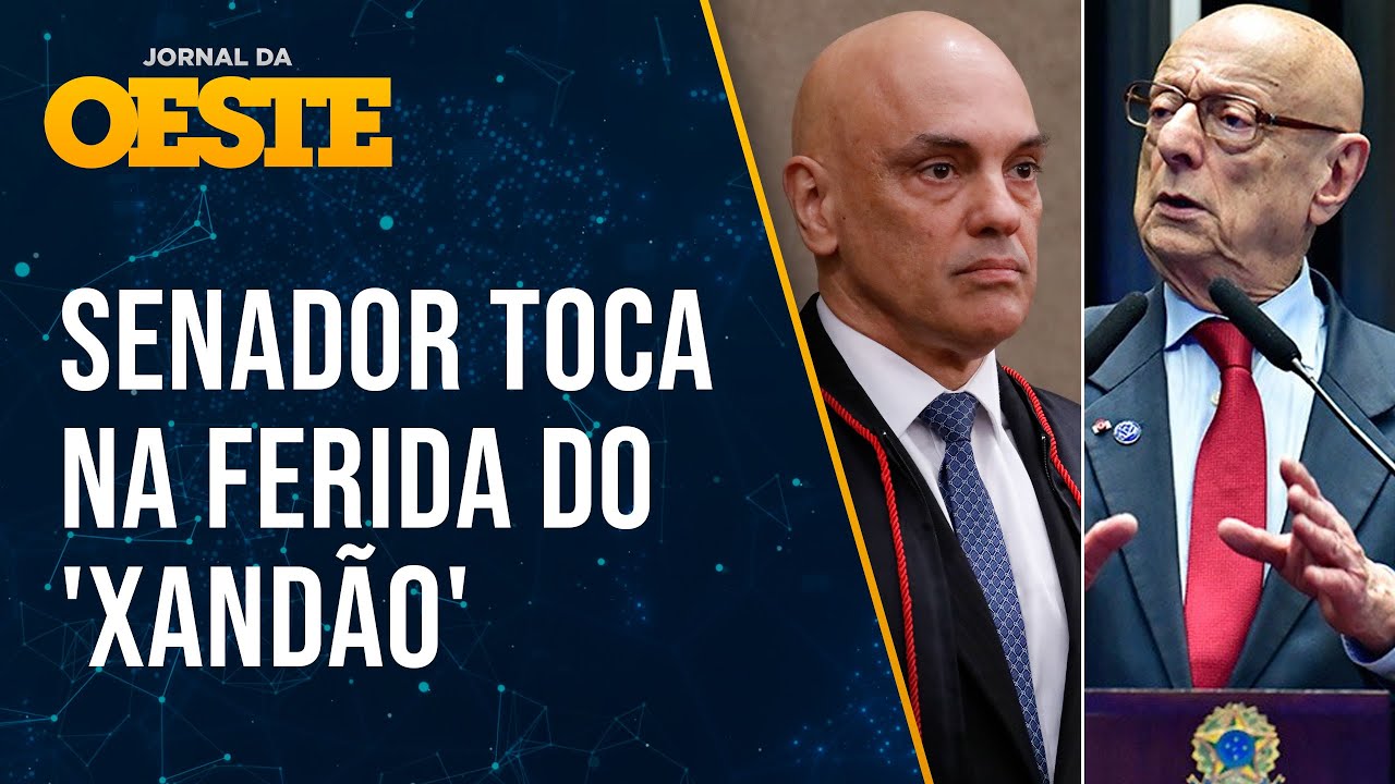 Às vistas de Bolsonaro, senador Espiridião Amin confronta Moraes e defende voto auditável
