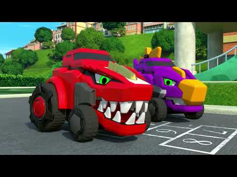 Dinocore 🤖 Giant Ant Robot, Red Superman Rex 🤖 Best Superhero Transformation