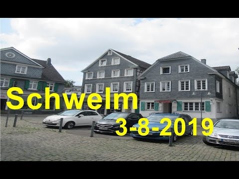 Schwelm Altstadt Geschäfte alte Häuser Straßenmusiker 3. August 2019