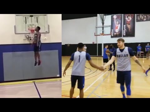 Mavericks Rookie Luka Doncic TRAINING With Dennis Smith Jr