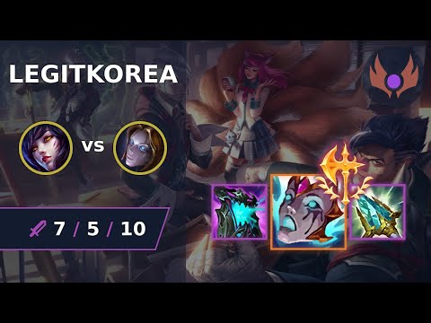[ LegitKorea ] Ahri MID vs Orianna | NA MASTER | LOL Season 2024