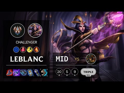 LeBlanc Mid vs Cassiopeia - EUW Challenger Patch 10.16