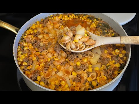 How To Make Sopa De Conchas With Ground Beef