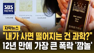 "내가 사니까 뚝 떨어져" 금값 12년 만의 최대 폭락 (자막뉴스) / SBS