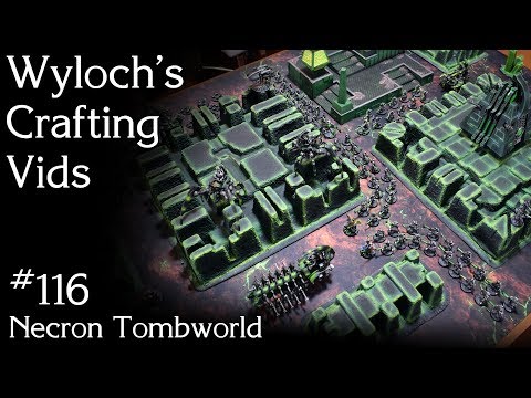 How to Make a Necron Tombworld from Packing Inserts for Warhammer 40k