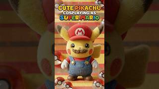 Cute Pikachu Cosplaying as Super Mario #pokemon #pokemontcg #ポケモン #ポケモンカード